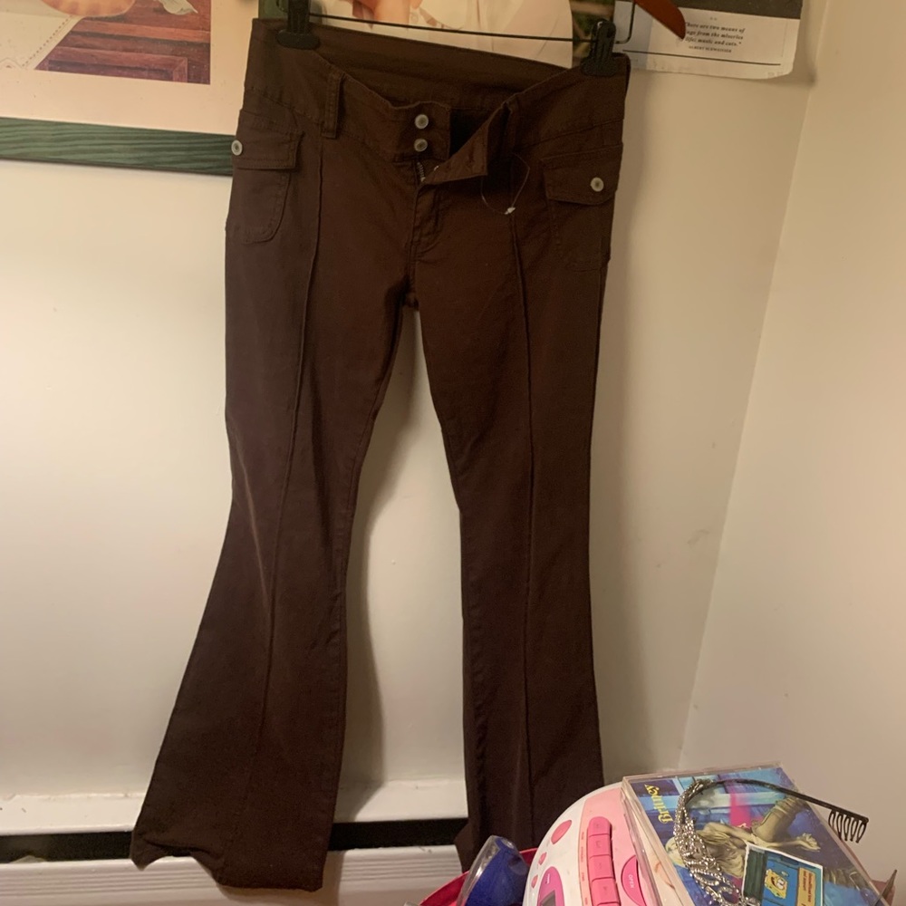 Brandy Melville Agatha Brown Flare Pants